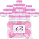 Frasco de viagem Beauticom tampa rosa de 15 ml (24 peças)