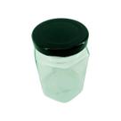 Frasco de Vidro Hermético Com Tampa Preta 100ml