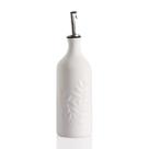 Frasco dispensador de azeite de oliva de cerâmica Sweejar Relief 600mL branco