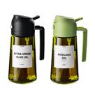 Frasco dispensador de azeite TrendPlain Original 470 ml - preto e verde