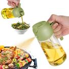 Frasco dispensador de óleo TrendPlain 470ml para cozinha verde