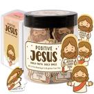 Frasco Jesus KATINAT com 60 Cartas de Fé Frente e Verso