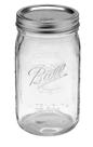 Frasco para Alimentos de Vidrio Ball de 950 ml con Boca Ancha