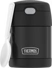 Frasco para alimentos isolado THERMOS FUNTAINER 300mL preto com colher