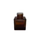 Frasco para aromatizador de Vidro Quadrado - Liverpool Âmbar - 50ml - 1 unidade - Rizzo