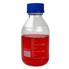 Frasco Reagente de Vidro 500 mL com Tampa de Rosca para Armazenamento e Preparo de Soluções