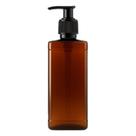 Frasco Refil Âmbar 400ml Com Válvula Pump Reposição Produto Shampoo Sabonete Álcool Hidratante Loção Creme Líquido Gel Uso Banheiro Hotelaria
