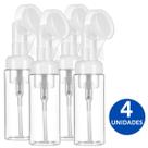 Frasco Skin Care Com Válvula Pump Espumador Para Limpeza 4 Unidades