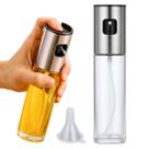 Frasco Spray Pulverizador Borrifador Para Azeite e Vinagre 100ml Vidro e Inox Cozinha Uny Home