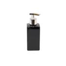 Frasco Square 250ml Preto Válvula Prata para Sabonete/Álcool em Gel Frasco Square 250ml Preto Válvula Prata para Sabonete/Álcool em Gel