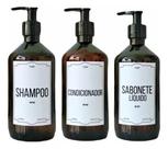 Frascos Ambar Pet Para Sabonete Shampoo e Condicionador Pote Minimalista Resistente Frascos Ambar Pet Para Sabonete Shampoo e Condicionador Pote Minimalista Resistente
