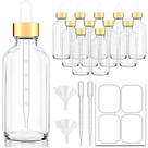 Frascos conta-gotas Bumobum 120mL, pacote com 12 unidades de vidro transparente com etiquetas