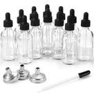 Frascos conta-gotas de vidro AOZITA 60mL com funis e pipeta Frascos conta-gotas de vidro AOZITA 60mL com funis e pipeta