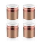 Frascos de bomba Airless Cositina, pacote com 4, 50 ml, acrílico vazio, rosa-ouro