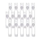 Frascos de bomba de loção Airless Wresty 15 unidades transparentes 10 mL x 5 mL