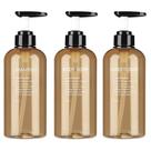 Frascos de bomba recarregáveis LEISURE TIME 500mL (pacote com 4) marrons