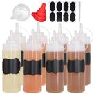 Frascos de condimento Belinlen 360 ml (12 onças) Squeeze com acessórios