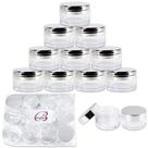 Frascos de embalagem Beauticom Acrílico 20mL (48 peças) com tampa Frascos de embalagem Beauticom Acrílico 20mL (48 peças) com tampa