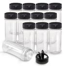 Frascos de especiarias de plástico RoyalHouse, pacote com 12, 165 ml com tampas de agitador
