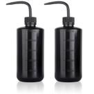 Frascos de lavagem para tatuagem Melphoe, kit com 2 unidades, 500 ml, preto