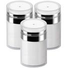 Frascos de loção Airless Pump Jars, 100 ml, pacote com 3 unidades, Mluchee