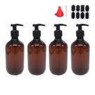 Frascos de loção ZMYBCPACK 16ml de plástico com caneta, etiquetas e funil Frascos de loção ZMYBCPACK 16ml de plástico com caneta, etiquetas e funil