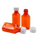 Frascos de medicamentos líquidos Ezy Dose Amber Oval 60 ml (caixa com 132)