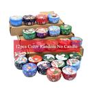 Frascos De Metal Coloridos Para Natal 2.5oz, Recipientes Para Fabricação De Velas, Caixas