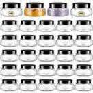 Frascos de plástico Tessco, pacote com 24 tampas, 150 ml para cosméticos