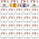 Frascos de plástico Tessco, pacote com 24 tampas, cosméticos recarregáveis de 240 ml