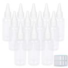Frascos de plástico TRENDBOX, aplicador de 60 ml com tampa giratória, pacote com 12