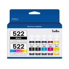Frascos de recarga de tinta CEEBOO 522 de alta capacidade (5 garrafas) para Epson