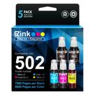Frascos de recarga de tinta E-Z Ink 502 compatíveis com Epson 502 T502 Frascos de recarga de tinta E-Z Ink 502 compatíveis com Epson 502 T502