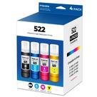 Frascos de recarga de tinta PFXNJDEQ 522 Eco Tank ET-2800 ET-2400 ET-4800