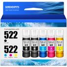Frascos de recarga de tinta SERENDIPITS 522 para ET-2800 ET-2400 ET-4800