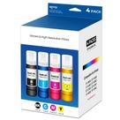 Frascos de Refil de Tinta QIOCKTO EPT522 Kit com 4 para EcoTank