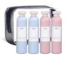 Frascos de shampoo de viagem recarregáveis ASEVAT 260 ml (4 unidades)