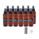 Frascos de spray BPFY 100mL Fine Mist Amber Plastic, pacote com 12 Frascos de spray BPFY 100mL Fine Mist Amber Plastic, pacote com 12