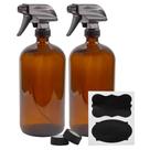 Frascos de spray Cornucopia 950ml de vidro âmbar (pacote com 2)