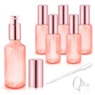Frascos de spray de vidro Dmuuudm 15 mL (pacote com 6) rosa com atomizador