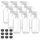 Frascos de spray de vidro Suwimut 16 onças (480 mL), pacote com 9 unidades com gatilho