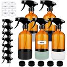 Frascos de spray de vidro ZENOWICK, pacote com 5, 500 ml com capa de silicone