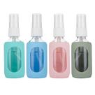 Frascos de spray HOMBYS Clear Glass 60 ml com capa de silicone, pacote com 4