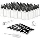 Frascos de spray Nevlers Clear Glass 60 ml Ultra Fine Mist, pacote com 48