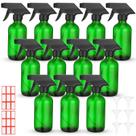 Frascos de spray Norme 12 unidades de vidro de 240 mL com funis e rótulos