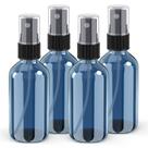 Frascos de spray Wedama Mini Glass 120 mL (pacote com 4 unidades de azul índigo)