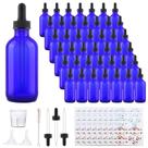 Frascos de vidro Comrzor, pacote 42, 120 ml com acessórios, óleos essenciais