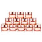 Frascos de vidro Cositina 30ml rosa com tampa rosa-dourada, pacote com 12