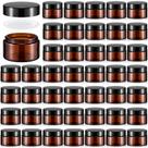 Frascos de vidro Domensi 60 unidades de 30 mL com tampas para latas de pomada e velas
