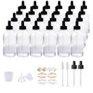 Frascos de vidro HWASHIN 30mL com conta-gotas para óleos essenciais